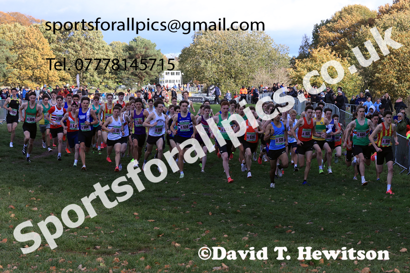 Junior Mens 2025 National Cross Country Relays, Berry Hill Park, Mansfield. Photo: David T. Hewitson/Sports for All Pics